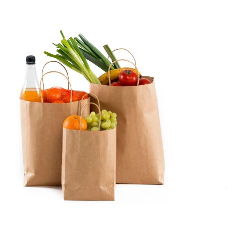 Tragetasche &#039;Large present&#039; aus recycelten Papier Braun | ohne Werbeanbringung | Nicht verfügbar | Nicht verfügbar