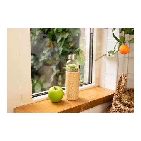 Trinkflasche aus Glas (500 ml) Kaydence Braun | ohne Werbeanbringung | Nicht verfügbar | Nicht verfügbar