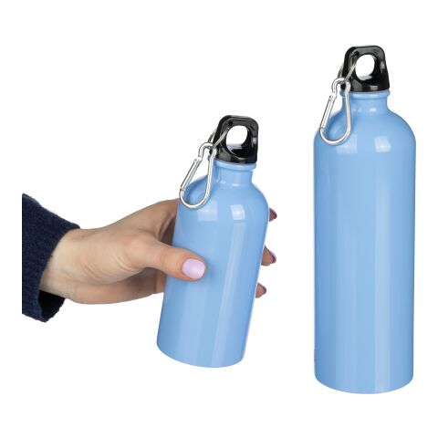 Einwandige Flasche aus recyceltem Edelstahl (400 ml) Sable Hellblau | ohne Werbeanbringung | Nicht verfügbar | Nicht verfügbar