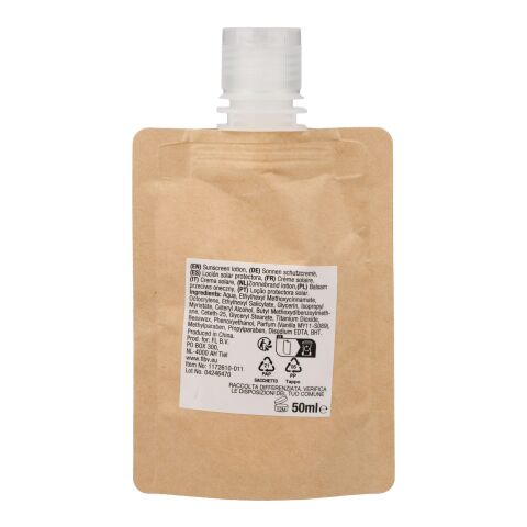 Papiertüte Sonnencreme Kyle Braun | ohne Werbeanbringung | Nicht verfügbar | Nicht verfügbar