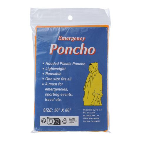 Universalponcho 'Emergency' Orange