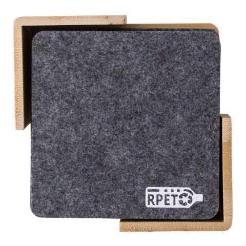 RPET-Filz-Untersetzer-Set Lawrence Grau
