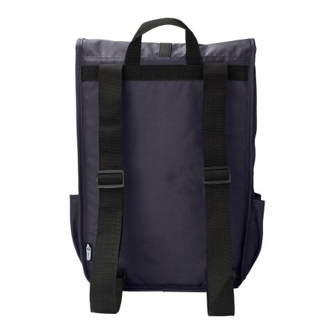 RPET Polyester (300D) Rucksack mit Lasche Lyric Blau