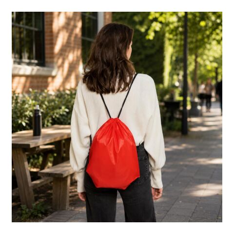 210D Polyester Kordelzug Rucksack Isolde Orange