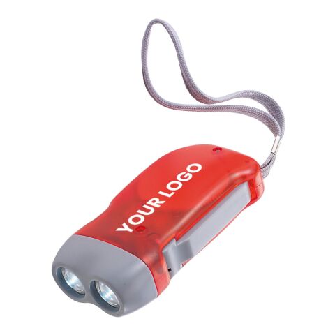 LED-Dynamotaschenlampe 'Mission' aus Kunststoff Schwarz