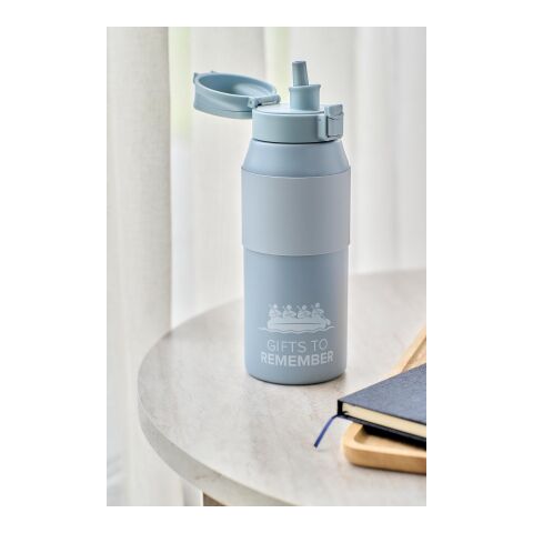 Doppelwandige Edelstahl-Trinkflasche 800 ml Katie Blau
