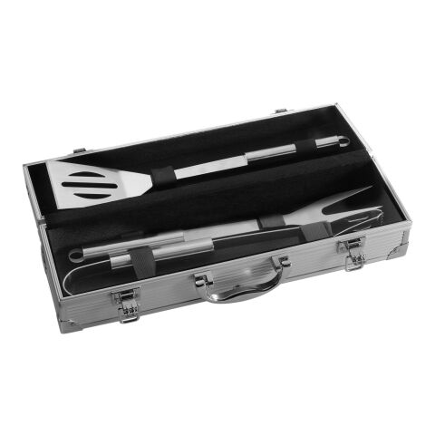 Grillset &#039;Grand&#039; aus Metall Silber | ohne Werbeanbringung | Nicht verfügbar | Nicht verfügbar