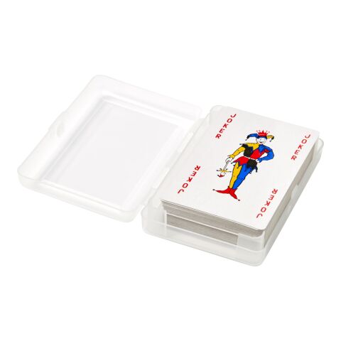 Kartenspiel &#039;Ace&#039; in transparenter PET Box Rot | ohne Werbeanbringung | Nicht verfügbar | Nicht verfügbar