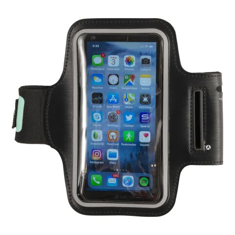 Handyarmband &#039;Sport&#039; aus Kunststoff/Neopren Schwarz | ohne Werbeanbringung | Nicht verfügbar | Nicht verfügbar
