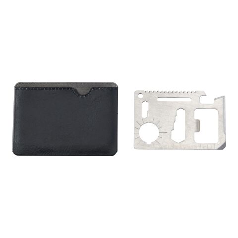 Multifunktionswerkzeug &#039;Survive&#039; im Kreditkarten-Format Schwarz | ohne Werbeanbringung | Nicht verfügbar | Nicht verfügbar