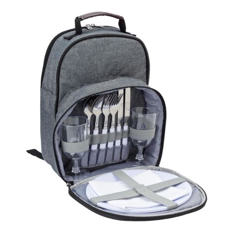 Picknick-Kühlrucksack &#039;Petra&#039; aus Polycanvas Blau | ohne Werbeanbringung | Nicht verfügbar | Nicht verfügbar