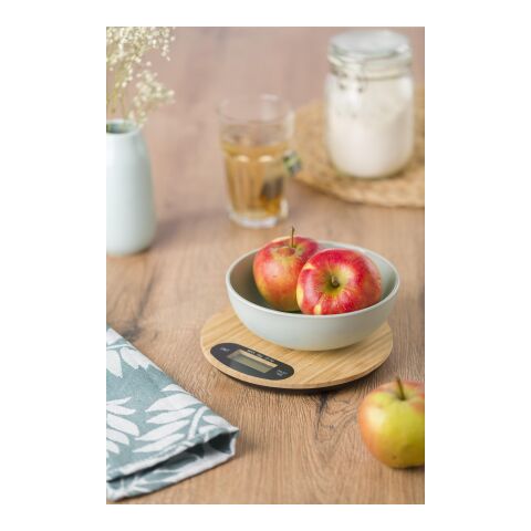 Küchenwaage aus Bambus Braun | ohne Werbeanbringung | Nicht verfügbar | Nicht verfügbar