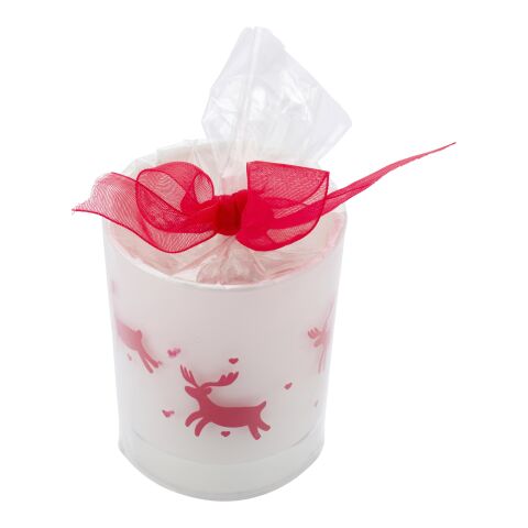 Teelichthalter aus farbigem Glas Kirsten Rot | ohne Werbeanbringung