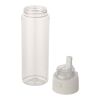 Theron 700 ml RCS Trinkflasche aus recyceltem Kunststoff mit Multifunktionsdeckel und Klappstrohhalm weiß