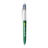 BIC® 4 Colours Wood Style Weiß-grün | 1-farbiger Siebdruck | Upper Part-gegenüber vom Clip | 22.00 mm x 10.00 mm