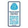 H2O Eco 650 ml Sportflasche mit Klappdeckel blau-schwarz | ohne Werbeanbringung | Nicht verfügbar | Nicht verfügbar