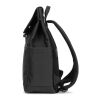 AZORES BAG. Laptop-Rucksack (16") aus PU, mit Klappe, die alle Fächer abdeckt schwarz