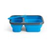 DILL. Faltbare hermetische Frischhaltebox aus Silikon und PP (480 und 760 mL) Blau | ohne Werbeanbringung | Nicht verfügbar | Nicht verfügbar | Nicht verfügbar