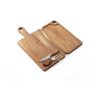CASSIA. Käsebrett aus Akazienholz mit Griff Natur dunkel | ohne Werbeanbringung | Nicht verfügbar | Nicht verfügbar | Nicht verfügbar
