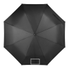 RIVER. Faltbarer Regenschirm aus recyceltem Polyester (100% rPET) 190T Pongé mit automatischer Öffnung und Schließung schwarz | ohne Werbeanbringung | Nicht verfügbar | Nicht verfügbar | Nicht verfügbar