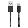 Leibniz Kabel aus rPET. 1 m. USB-C auf USB-A. Schnellladefunktion Schwarz | ohne Werbeanbringung | Nicht verfügbar | Nicht verfügbar | Nicht verfügbar