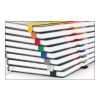 Notizbuch Match-Book Papier-Hardcover individuell bedruckt Gelb | DIN A4 | ohne Werbeanbringung | glänzend | Cremefarben/Winkelkaro