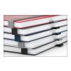 Notizbuch Vision-Book Kunstleder-Hardcover matt-farbig Anthrazit | DIN A5 | ohne Werbeanbringung | Cremefarben/Winkelkaro | Silberprägung inkl.