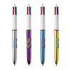 BIC® 4 Colours Shine Kugelschreiber Weiß-blaumetallic | Nicht verfügbar