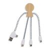 Xoopar Mr. Bio Bamboo Charging Cable Natur | ohne Werbeanbringung | Nicht verfügbar | Nicht verfügbar | Nicht verfügbar