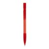 Kugelschreiber Nash Transparent mit Gummigriff Rot Weiß-Rot Weiß | 1-farbiger Siebdruck | 180° vom Clip | 33 mm x 25 mm | Nicht verfügbar