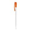 Kugelschreiber Nash Hardcolour Weiss-Orange | 1-farbiger Siebdruck | 270° vom Clip | 45 mm x 25 mm | Nicht verfügbar
