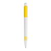 Kugelschreiber Tropic hardcolour Weiss-Gelb | 1-farbiger Siebdruck | 270° vom Clip | 40 mm x 25 mm | Nicht verfügbar