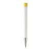 KS Apollo Metall Tip HC Weiss-Gelb | 1-farbiger Tampondruck | Clip | 25 mm x 6 mm | Nicht verfügbar