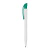 Kugelschreiber S45 Hardcolour Weiss-Dunkelgrün | 1-farbiger Tampondruck | 180° vom Clip | 45 mm x 8 mm | Nicht verfügbar