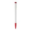 Kugelschreiber Deniro Hardcolour Weiss-Rot Weiß | 1-farbiger Siebdruck | 180° vom Clip | 45 mm x 25 mm | Nicht verfügbar