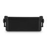 Doppelte Lunchbox mit Besteck Schwarz | 1-farbiger Tampondruck | Deckel | 50 mm x 50 mm