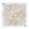 Tic-Tac-Toe-Untersetzer Weiss