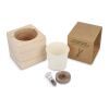 FSC-Holzpflanzgefäß-Set – Lavendel Natur