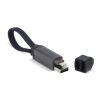 Multifunktionales 4-in-1 Kabel OTG Schlüsselanhänger Größe 60W Schwarz | Digitaldruck | Seite 1 | 31 mm x 6 mm