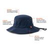 Nordic Drift RCS Horizon UPF 50+ Bucket-Hat navy blau