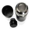 Thermocup RCS – recycelte Thermosflasche mit Becher, 500ml schwarz