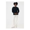 IQONIQ Torla Rundhals-Pullover aus recycelter Baumwolle schwarz | 5XL