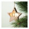 MDF-Stern mit Licht holzfarben | ohne Werbeanbringung | Nicht verfügbar | Nicht verfügbar