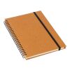 Notizbuch aus recyceltem Leder A5 Egon Braun | ohne Werbeanbringung | Nicht verfügbar | Nicht verfügbar