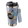 Doppelwandiger Trinkbecher aus recyceltem Edelstahl 500 ml Kayla Schwarz