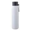 Trinkflasche aus recyceltem Edelstahl (600 ml) Cassian Weiß