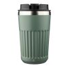 Reisebecher aus recyceltem Edelstahl (400 ml) Chiara Schwarz