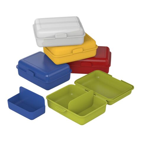 Vorratsdose &quot;School-Box&quot; groß, mit Trennschale weiß | ohne Werbeanbringung | Nicht verfügbar | Nicht verfügbar