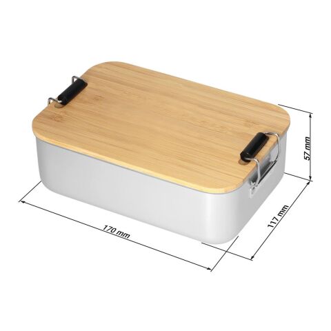 Vorratsdose &quot;Bamboo&quot;, klein silber | ohne Werbeanbringung | Nicht verfügbar | Nicht verfügbar