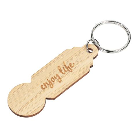 Einkaufswagenlöser &quot;Bamboo&quot; natur | ohne Werbeanbringung | Nicht verfügbar | Nicht verfügbar